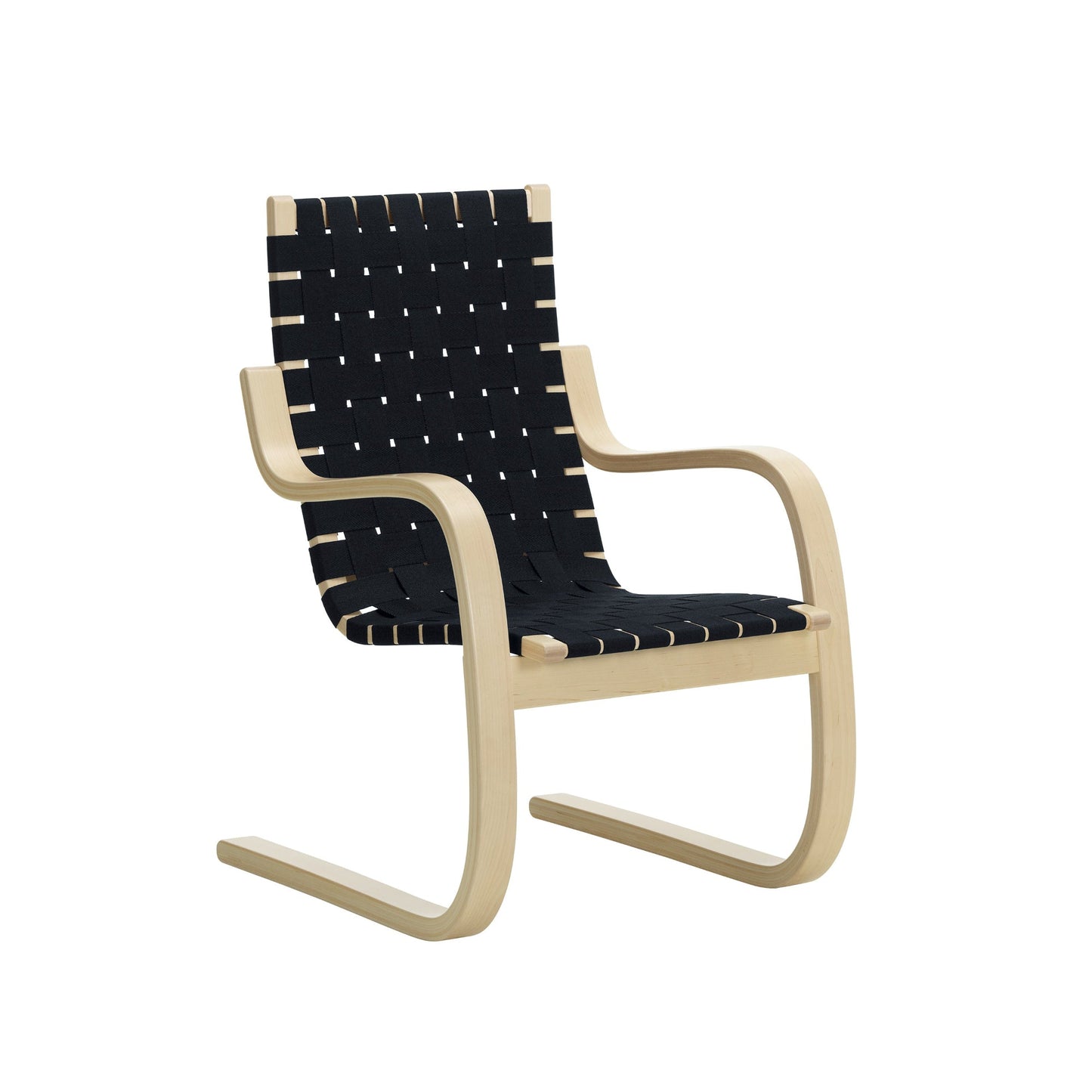 Artek Armchair 406 — birch/blue-black