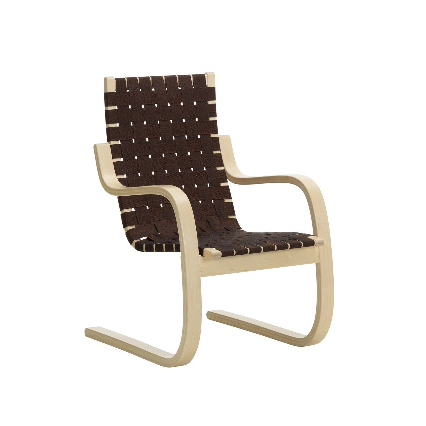 Artek Armchair 406 — birch/brown-black