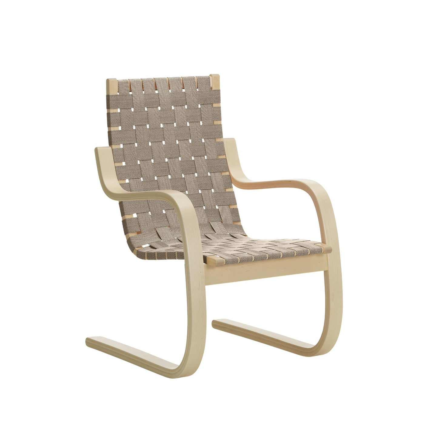 Artek Armchair 406 — birch/natural-black