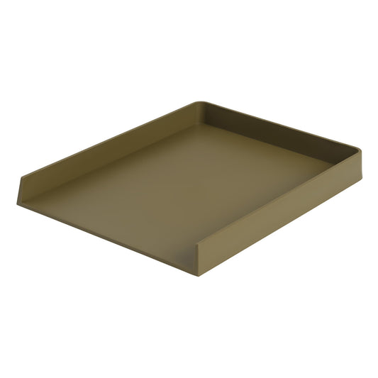 Arrange Desk Tray, 32 x 25 cm, brown green