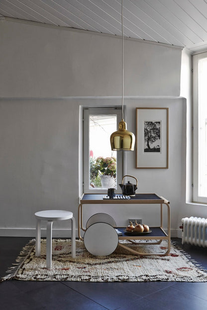 Aalto tea trolley 901, black - birch
