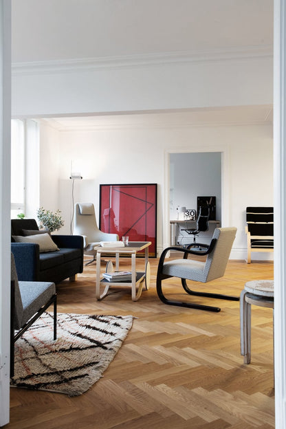 Aalto tea trolley 901, black - birch