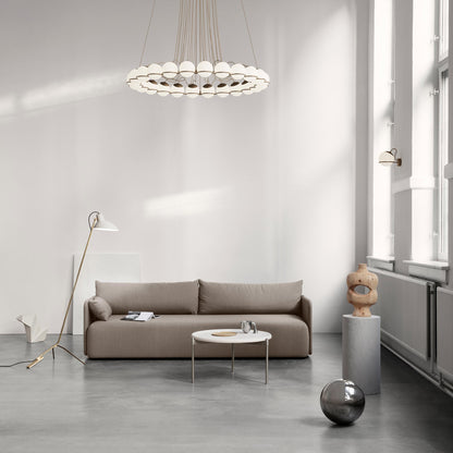 Wall Lamp Model 237/1 by Astep #1 Opaline Sphere (14cm Diameter) / Champagne Mount