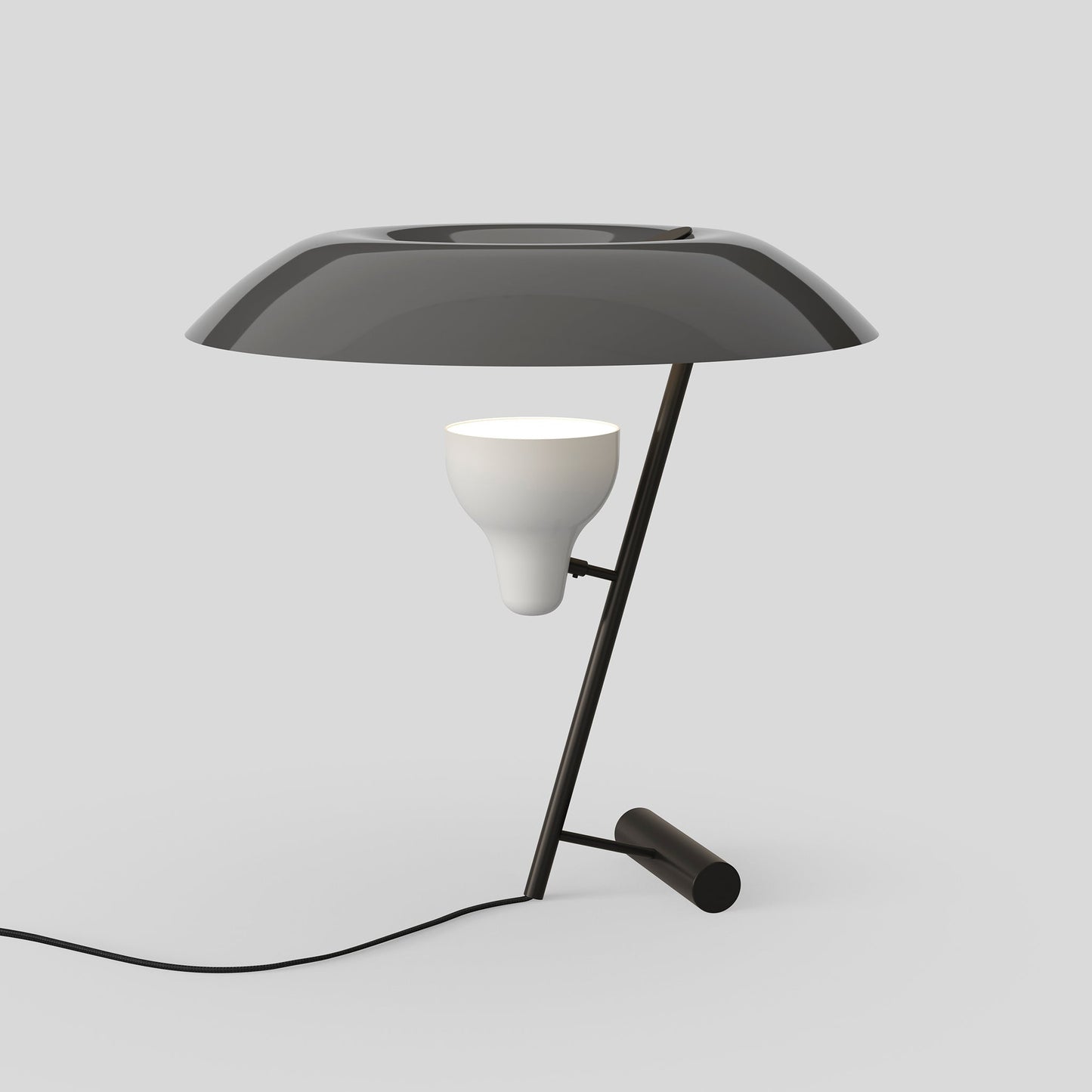 Table Lamp Model 548 by Astep #Dark Burnished Brass / Grey