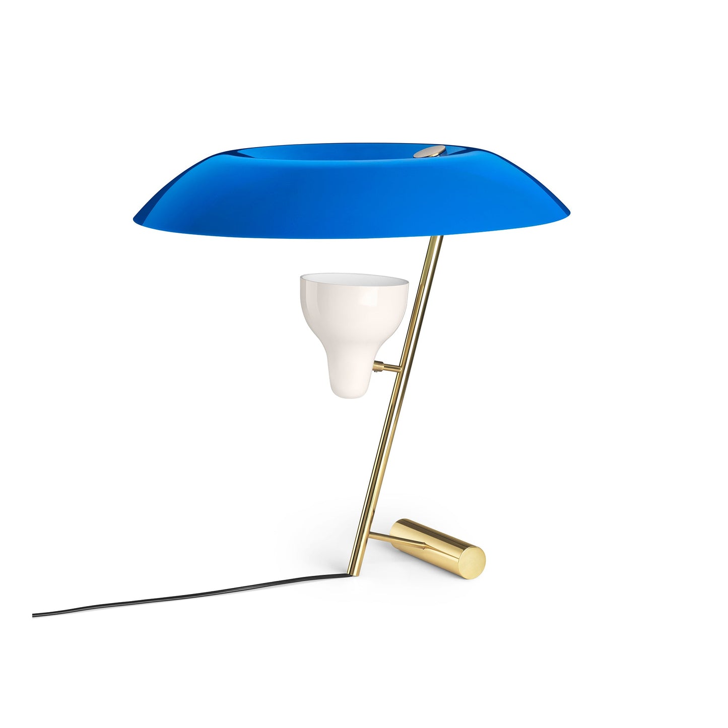 Table Lamp Model 548 by Astep #Polished Brass / Azure