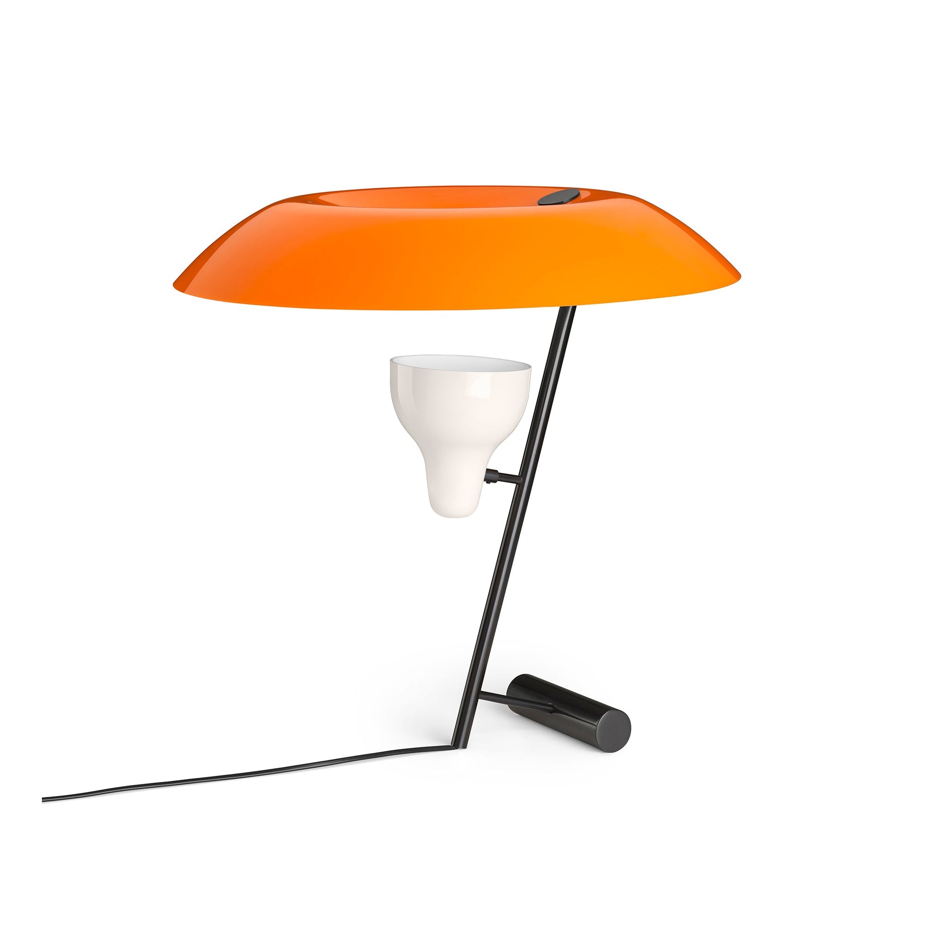 Table Lamp Model 548 by Astep #Dark Burnished Brass / Orange