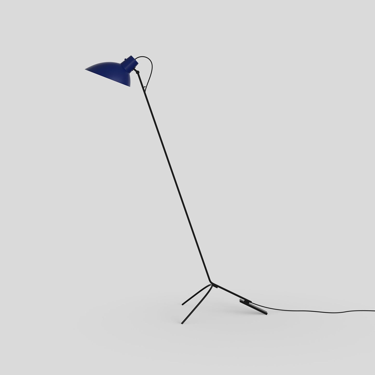 Floor Lamp Vv Cinquanta by Astep #Black Frame / Blue Reflector