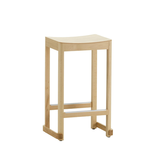 Artek Atelier Bar Stool, low — beech