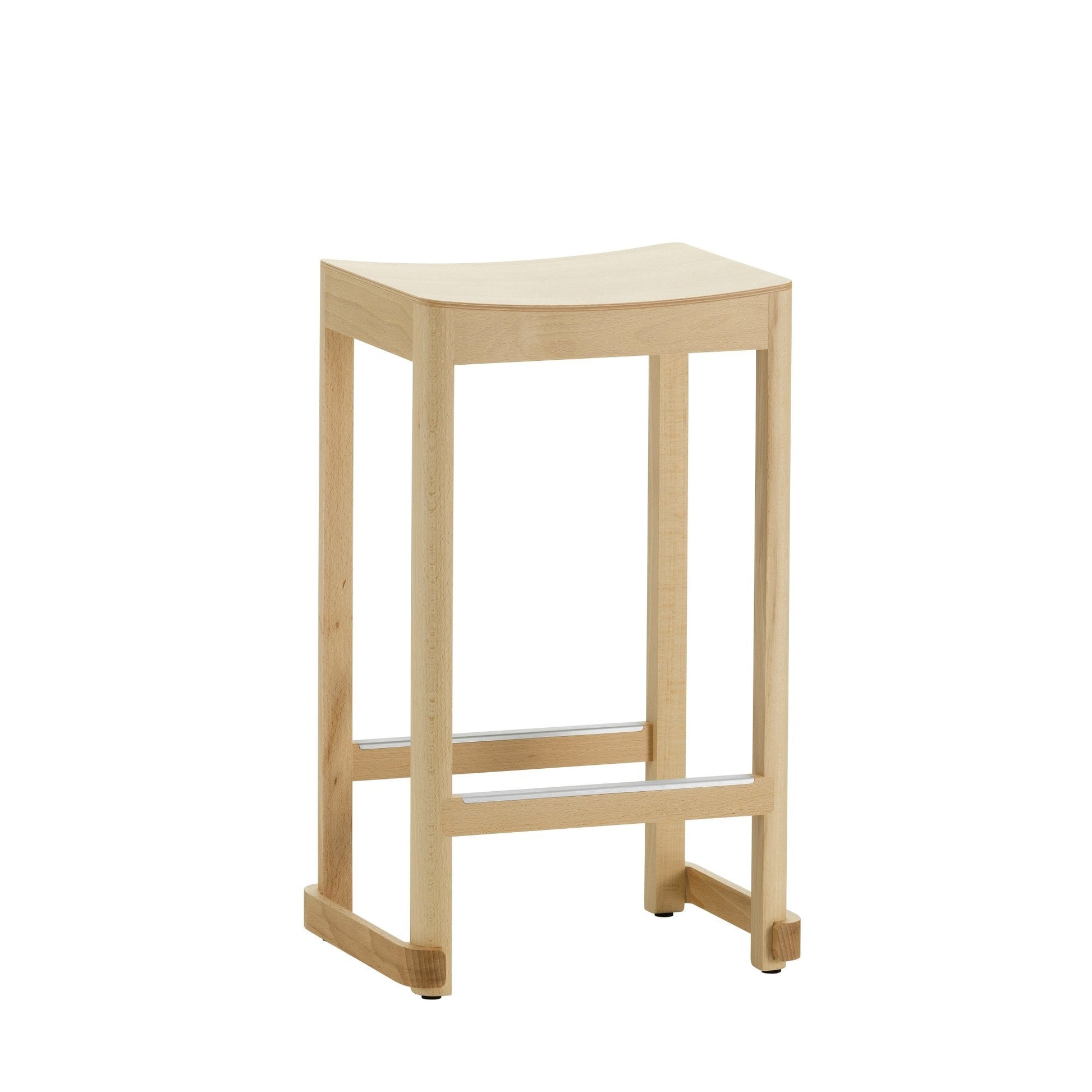 Artek Atelier Bar Stool, low — beech