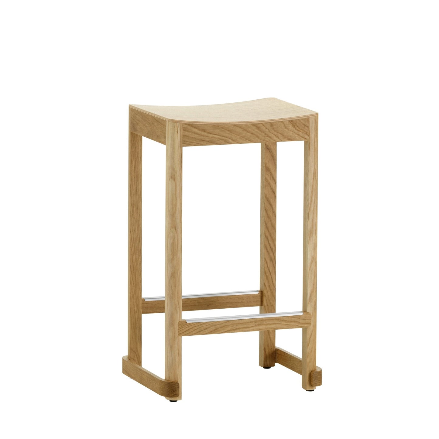 Artek Atelier Bar Stool, low — oak
