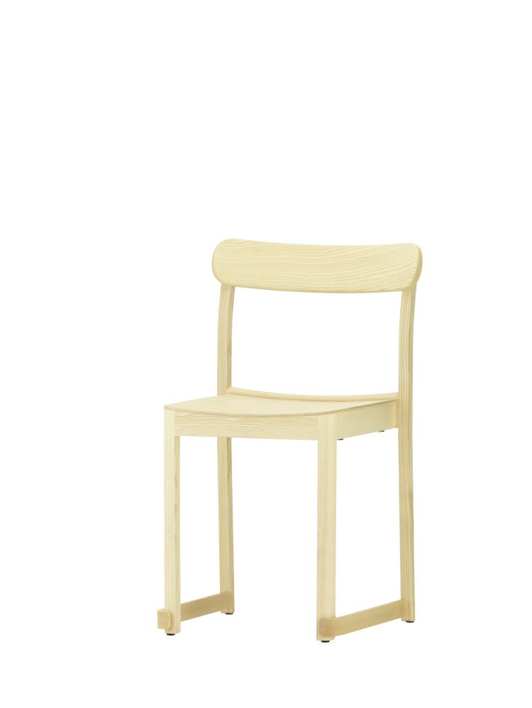 ATELIER - Stackable wooden chair.