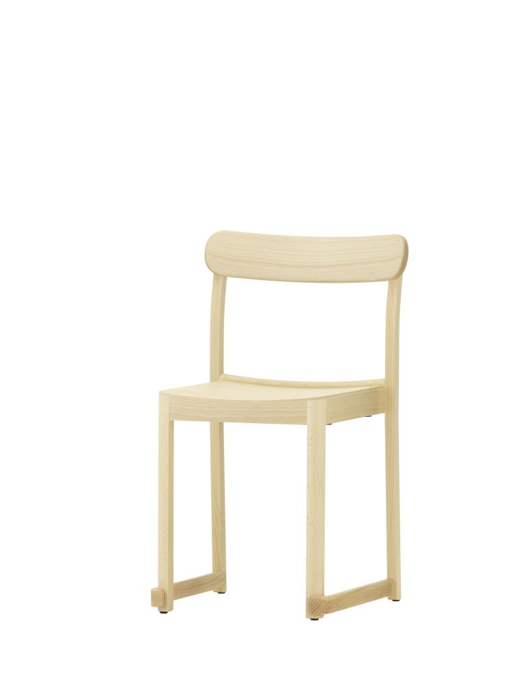 ATELIER - Stackable wooden chair.