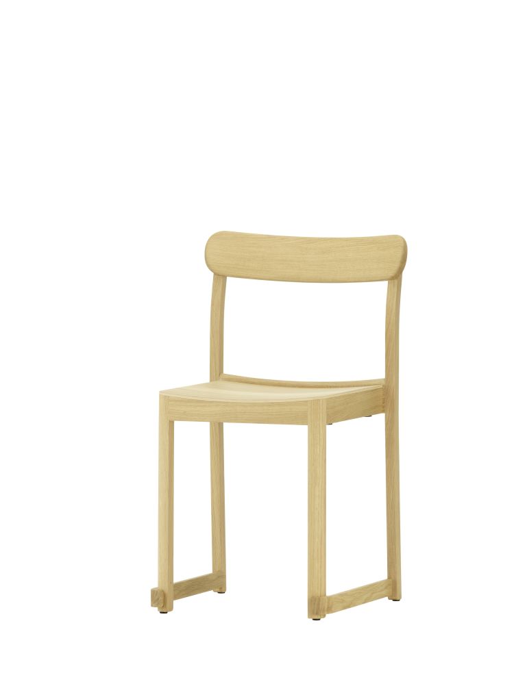 ATELIER - Stackable wooden chair.