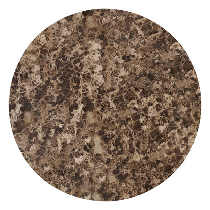 Androgyne marble table top, 65 cm, brown