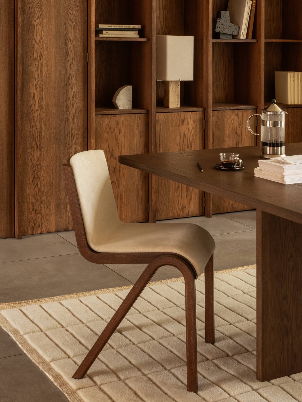 Ready Dining Chair, Oak Base, Upholstered Front