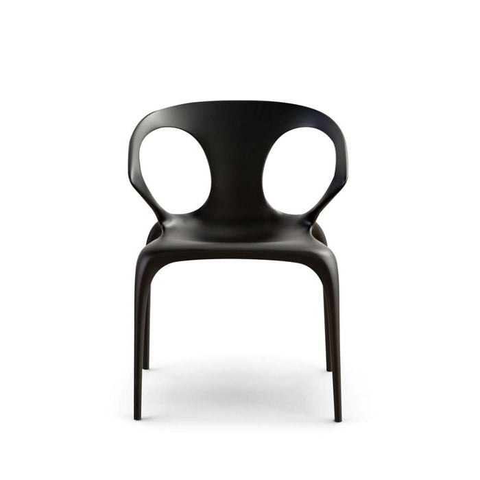 AVA Bridge Mat Dining Armchair by Roche Bobois #Laquer | Charbon