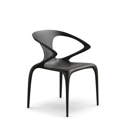 AVA Bridge Mat Dining Armchair by Roche Bobois #Laquer | Charbon