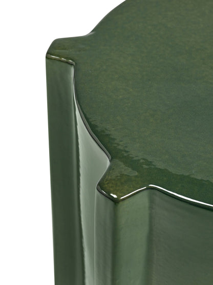 Pawn Geometrical side table, 45,4 cm, dark green