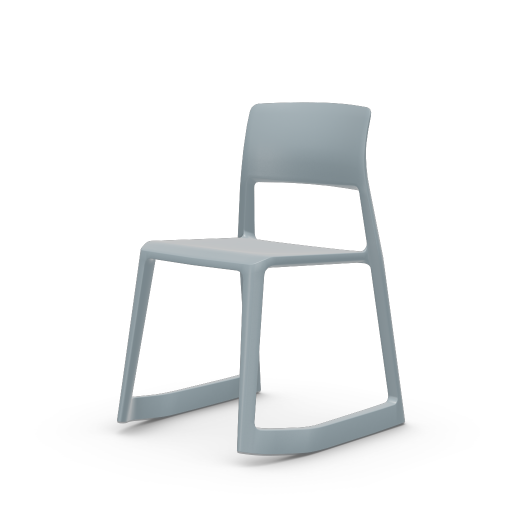 Tip Ton - solid plastic chair with a forward-tilt.