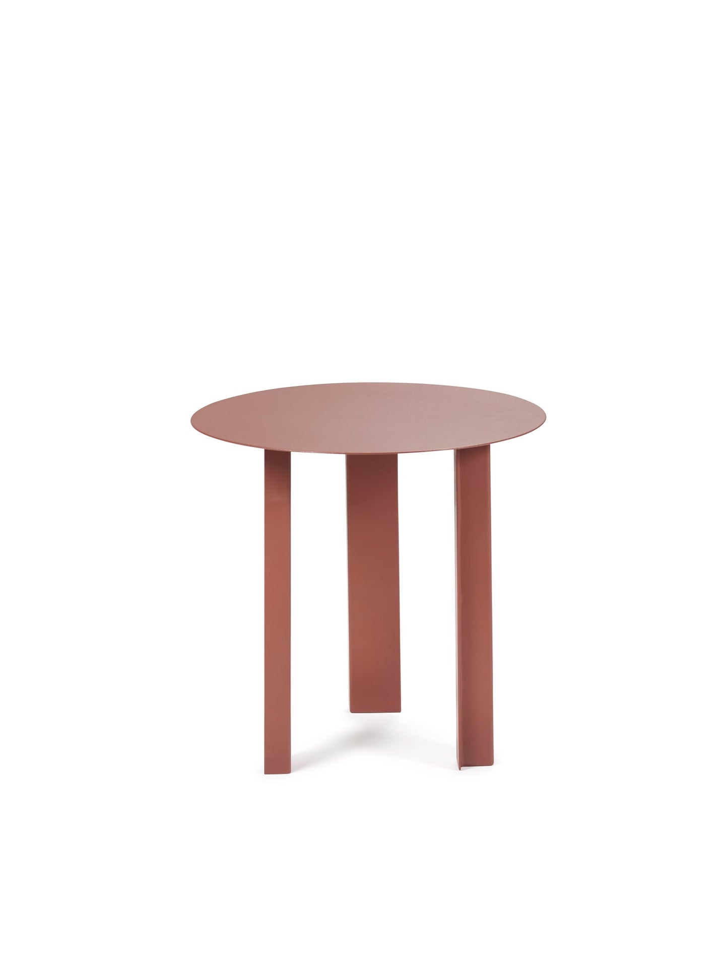 Metal Sculptures side table, S, red tubes
