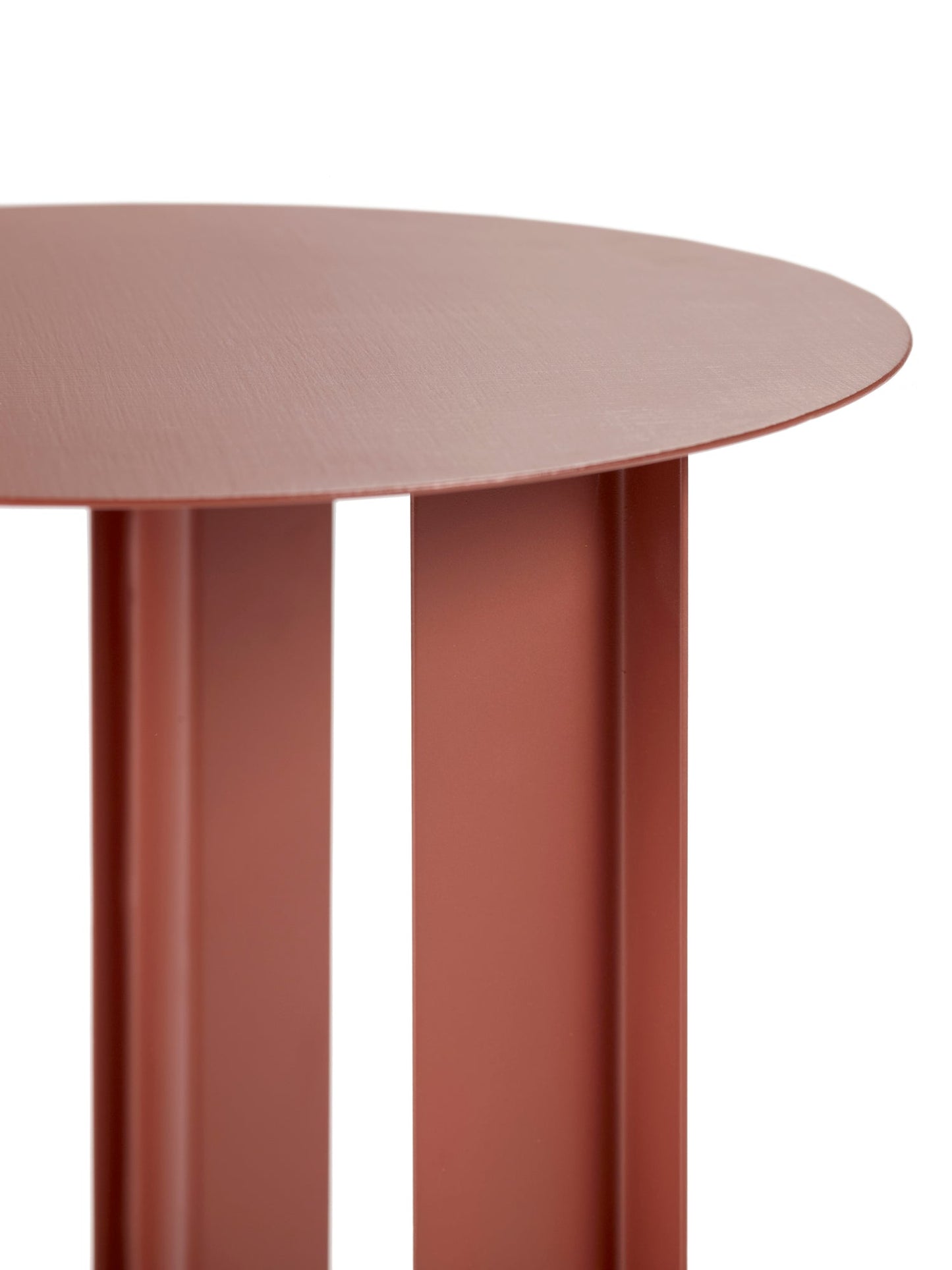 Metal Sculptures side table, S, red tubes