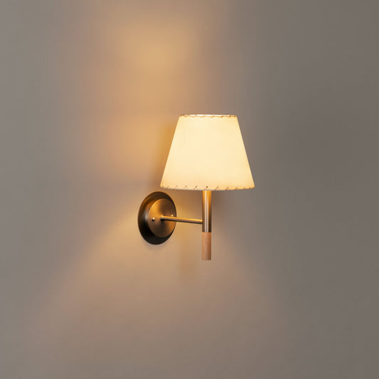 BC 2 - LED nickel wall lamp.