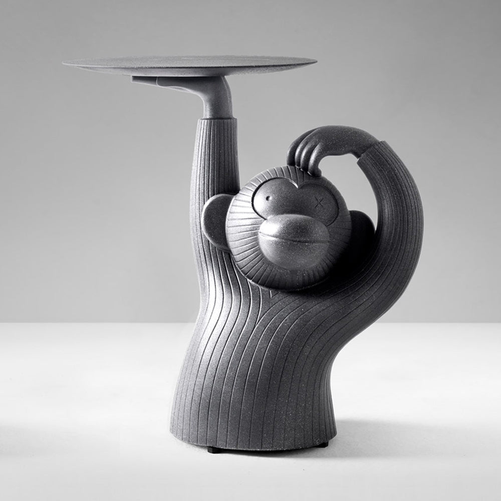 Round Concrete Side Table Monkey by Bd Barcelona Design #Black