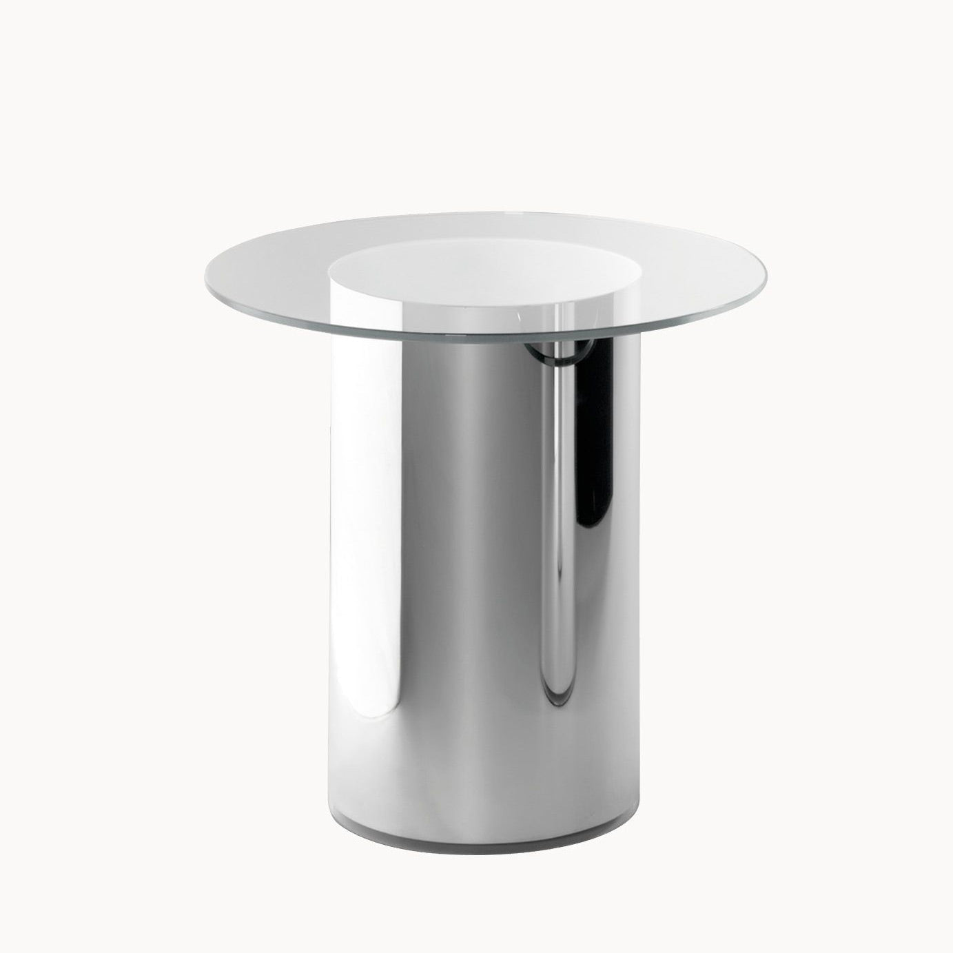 Round Pyrex side table 2001 by Bd Barcelona Design #Ø45 x h.45 cm