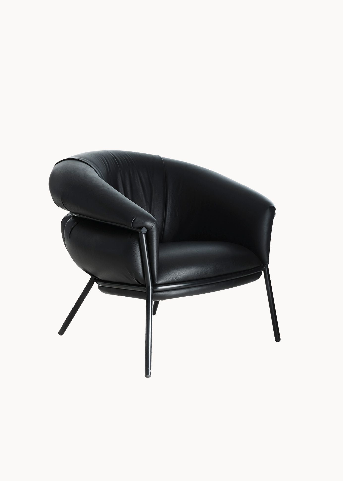 GRASSO - Upholstered armchair (Structure Color - Black RAL 9011)