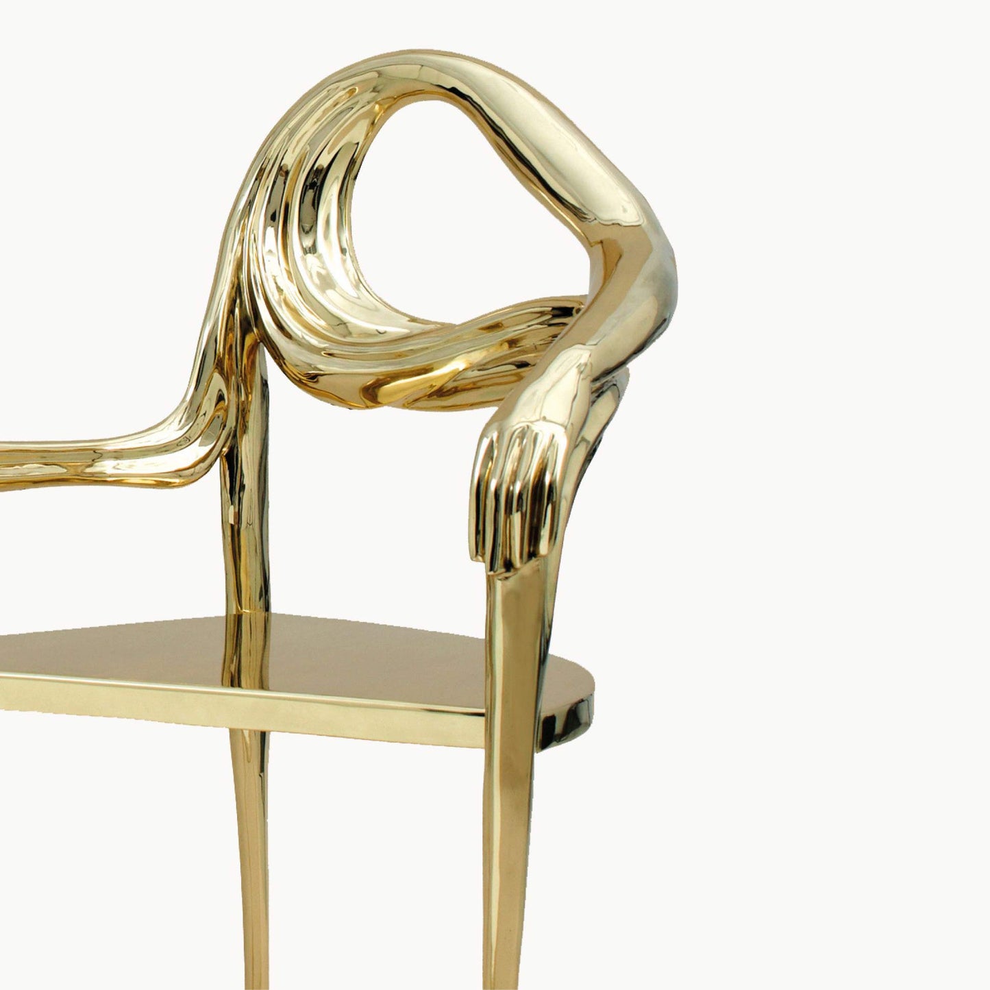 Brass Chair With Armrests Leda by Bd Barcelona Design #Original