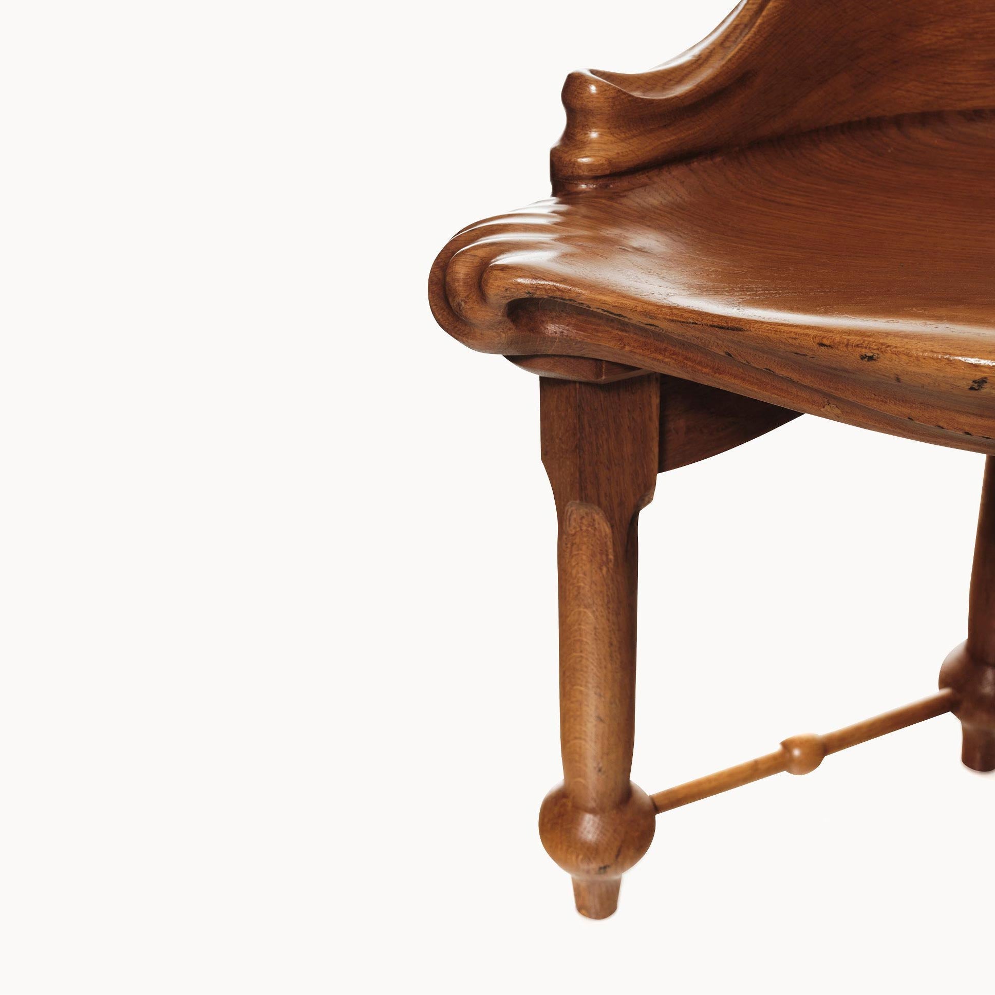 Solid Wood Stool Calvet by Bd Barcelona Design