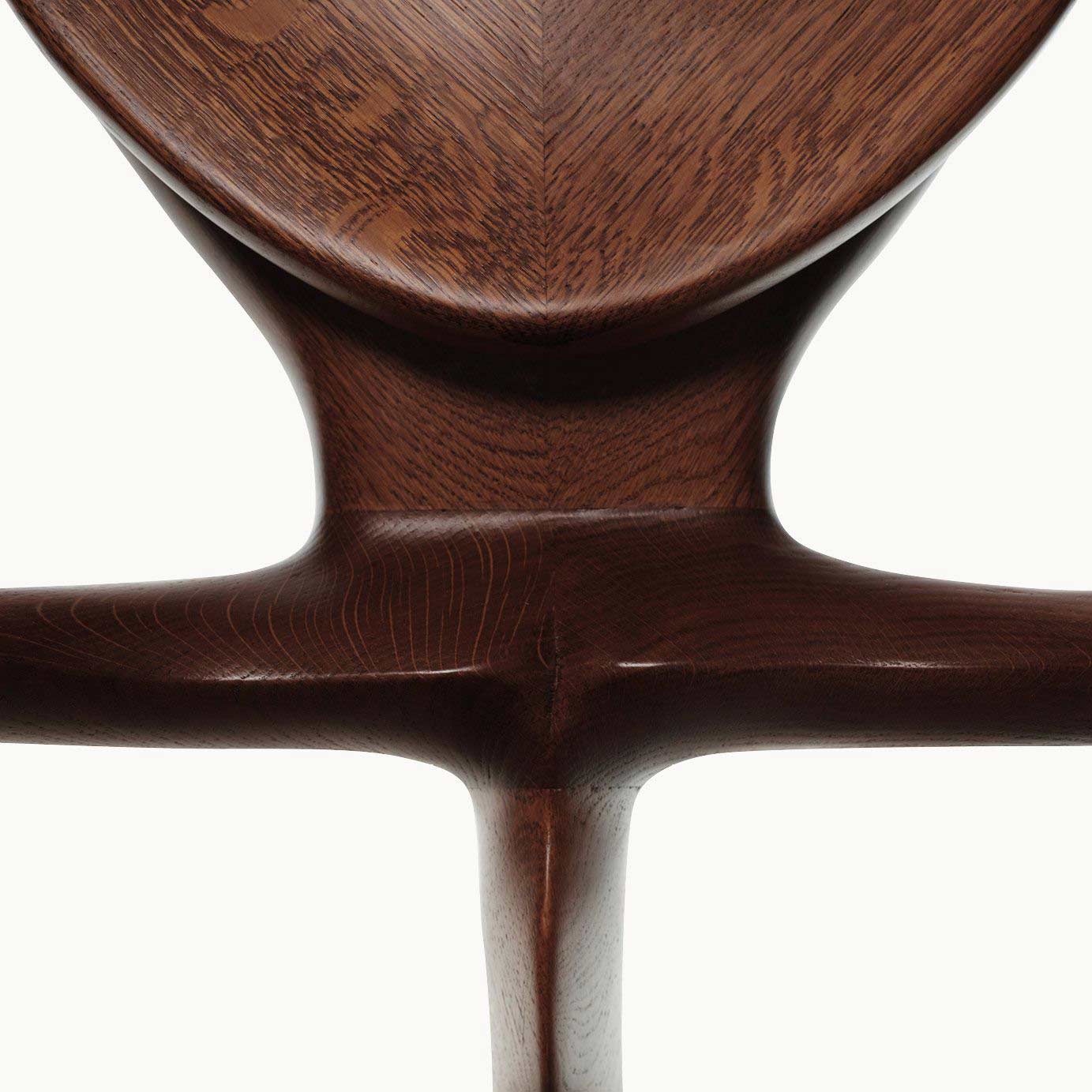 Solid wood chair with armrests Calvet by Bd Barcelona Design