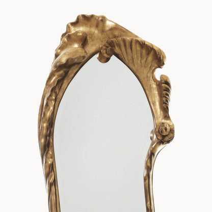 Wall-Mounted Mirror Calvet by Bd Barcelona Design #Covered in fine golden brass sheets