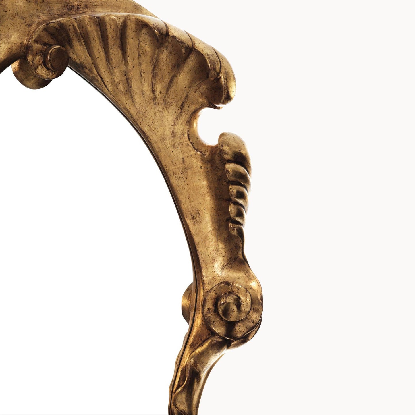 Wall-Mounted Mirror Calvet by Bd Barcelona Design #Covered in fine golden brass sheets