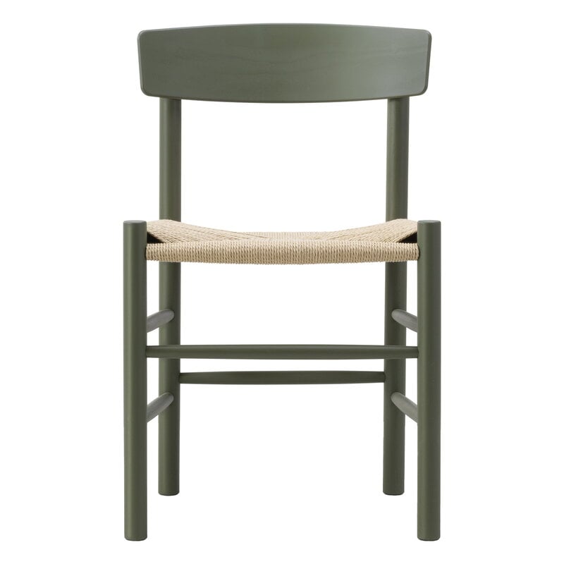 J39 Mogensen chair by Fredericia #khaki green - paper cord #