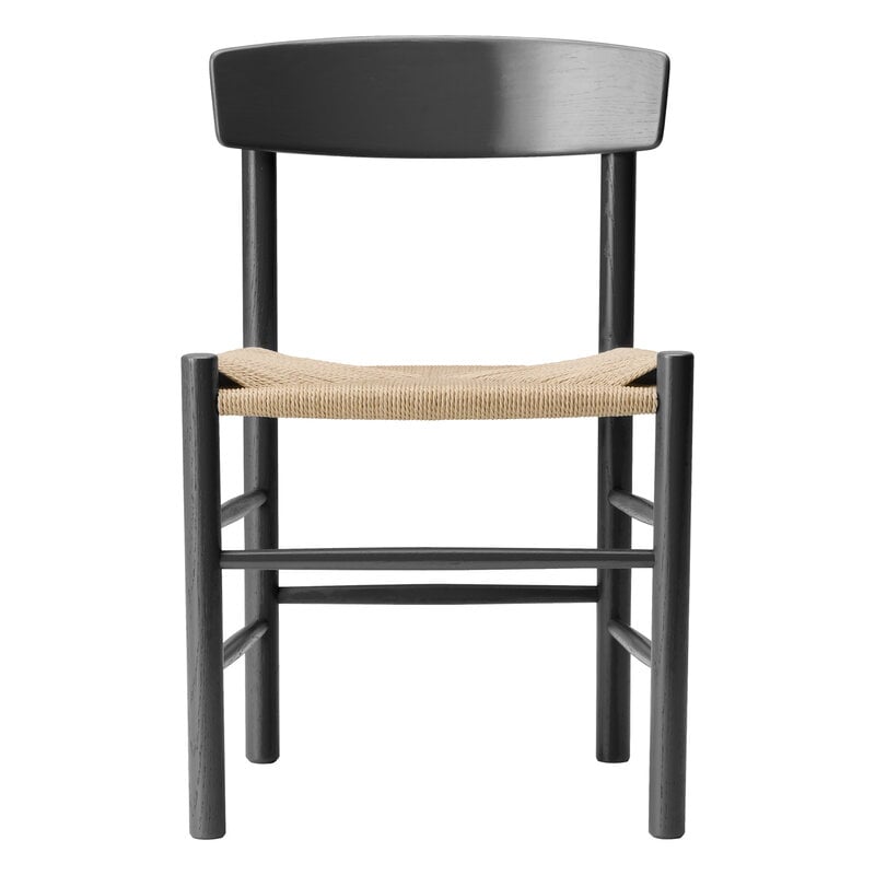 J39 Mogensen chair by Fredericia #black painted beech - paper cord #