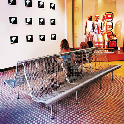 Steel Bench With Back Catalano by Bd Barcelona Design