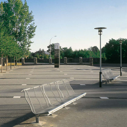 Steel Bench With Back Catalano by Bd Barcelona Design