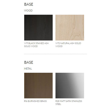 MATERIC - Round dining table with Lazy Susan (Dimension - Ø 1600 x H. 743 mm / Base - Black Stained Ash (W71))