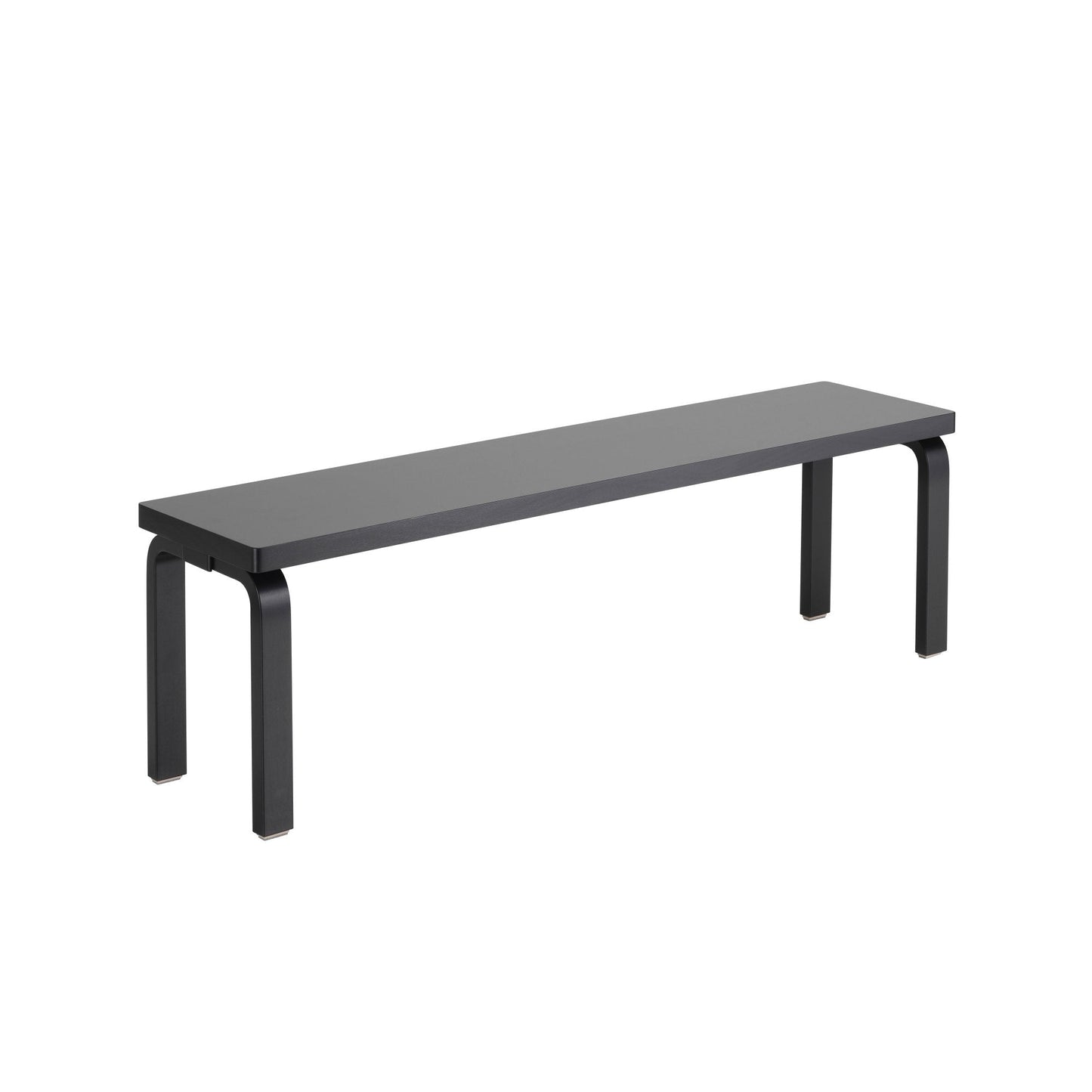 Artek Bench 168B — black lacquered
