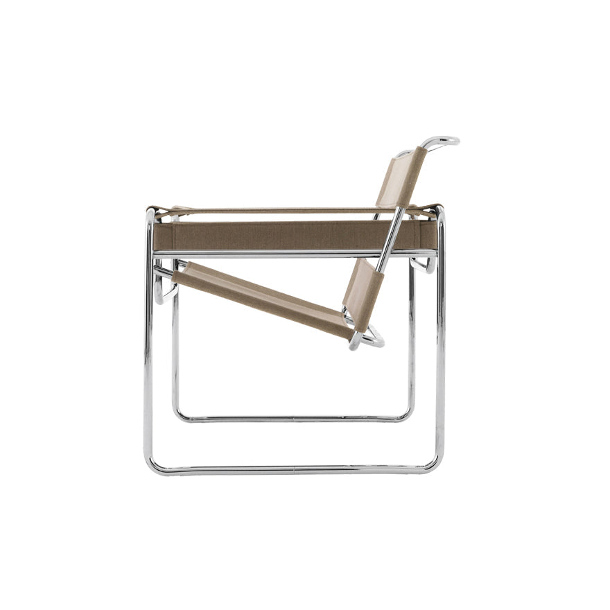 Vasily Chair - Canvas Easy Chair with Armrest.