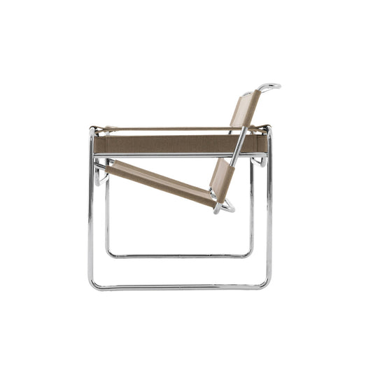 Vasily Chair - Canvas Easy Chair with Armrest.