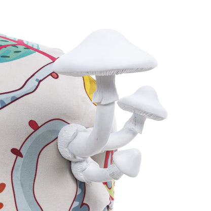Fully Upholstered Armchair Botanical Diva by Seletti #White