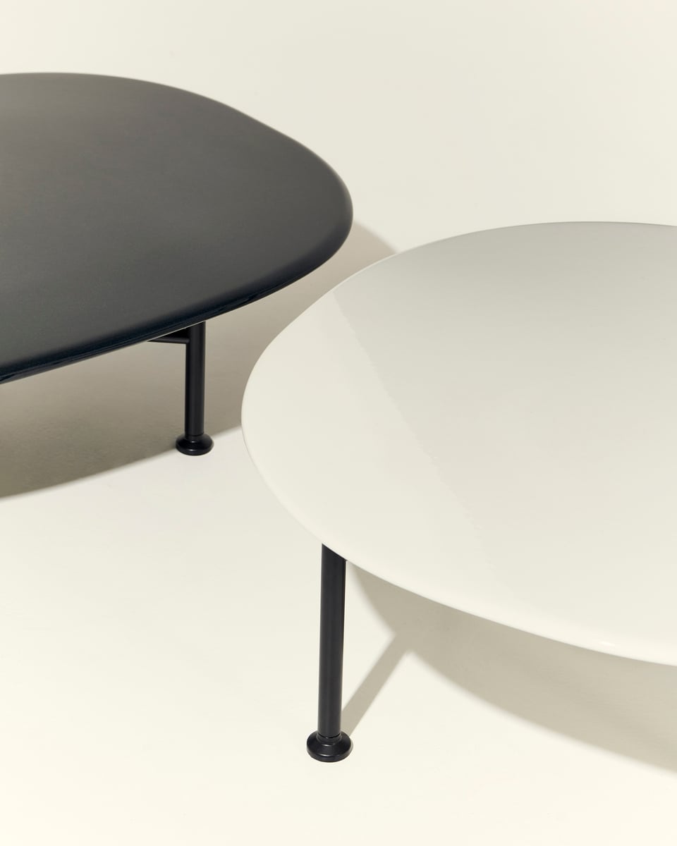 Carmel coffee table, 87.5 x 70 cm, black - midnight black