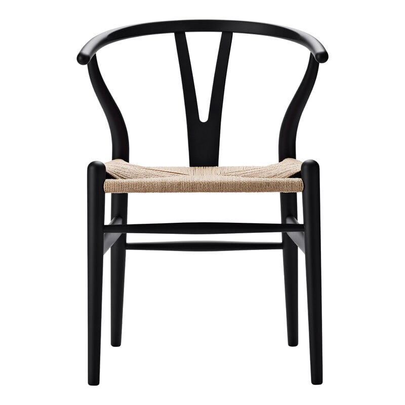 CH24 Wishbone chair by Carl Hansen & Søn #black oak - natural cord #