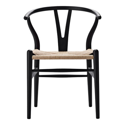 CH24 Wishbone chair by Carl Hansen & Søn #black oak - natural cord #