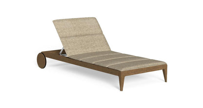 CRUISE TEAK - Recliner sun lounger with castors (Request Info).