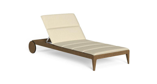 CRUISE TEAK - Recliner sun lounger with castors (Request Info).