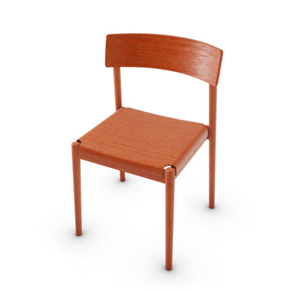 SCANDIA - Open back solid wood chair (Request Info).