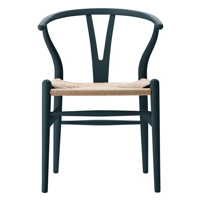 CH24 Wishbone chair by Carl Hansen & Søn #soft North Sea - natural cord #